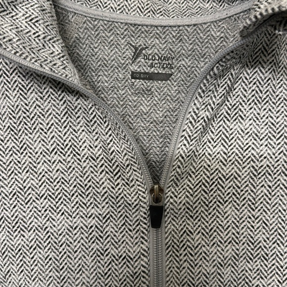 Herringbone old navy athletic zip up jacket - Picture 2 of 5
